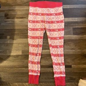 Victoria’s Secret read winter jammy pants small